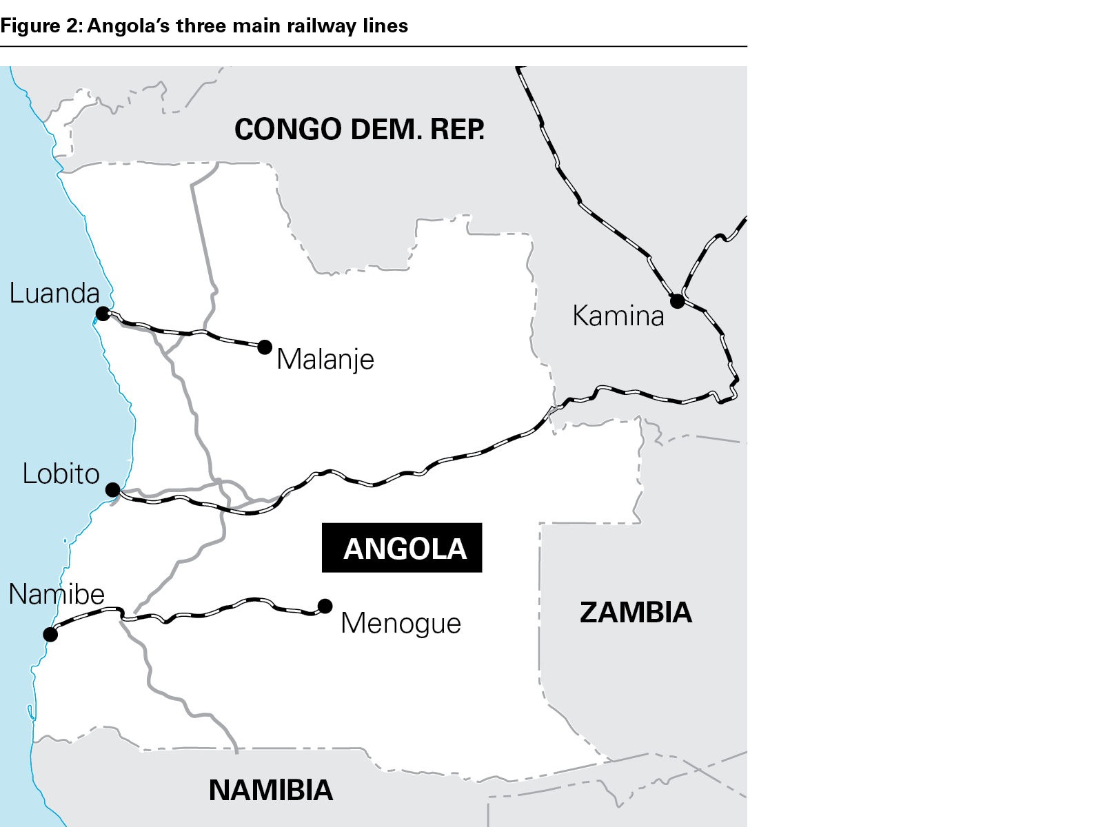 Figure 2: Angola’s three main railway lines (PNG)