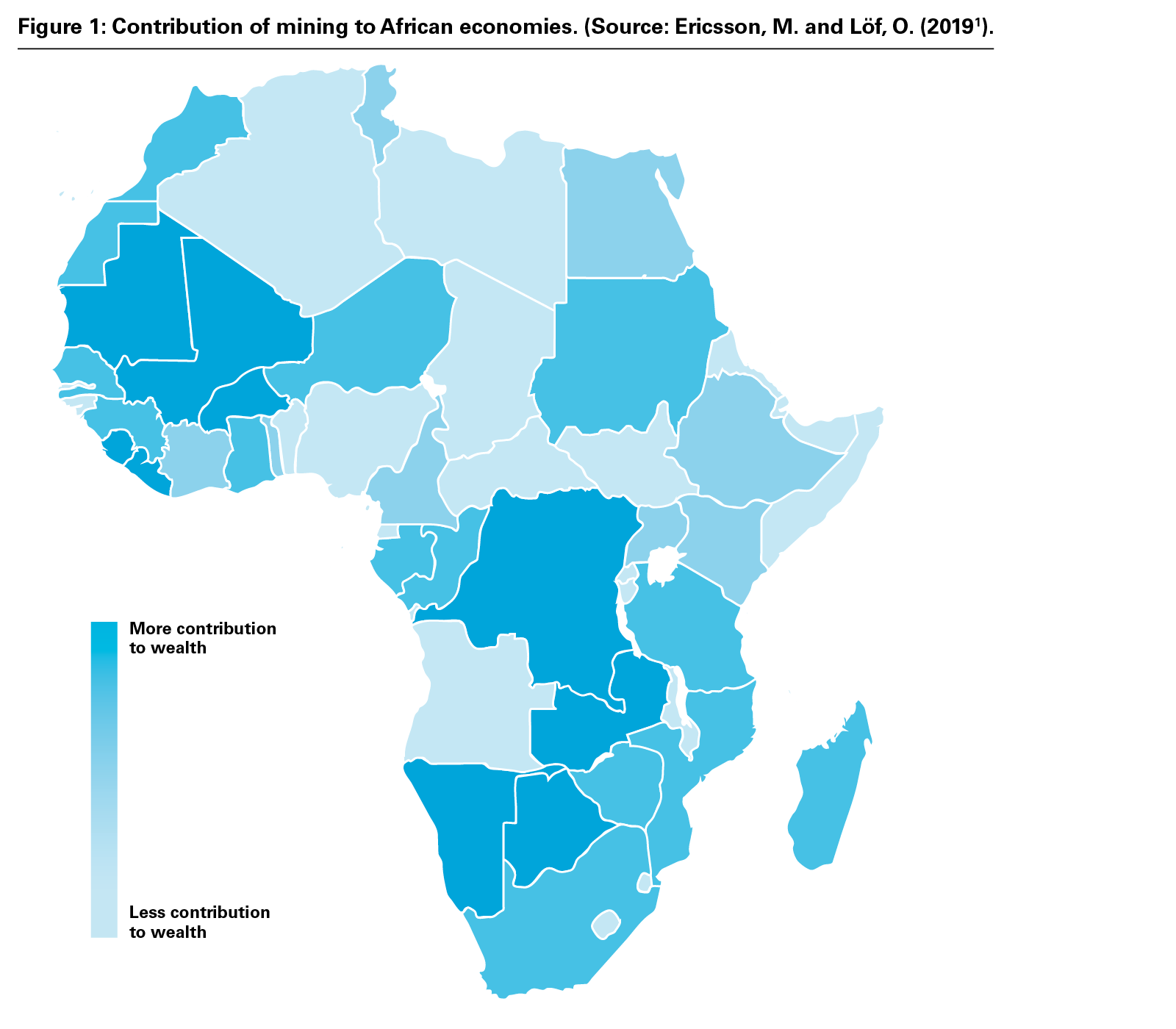 Figure 1: Contribution of mining to African economies. (Source: Ericsson, M. and Löf, O. (PNG)