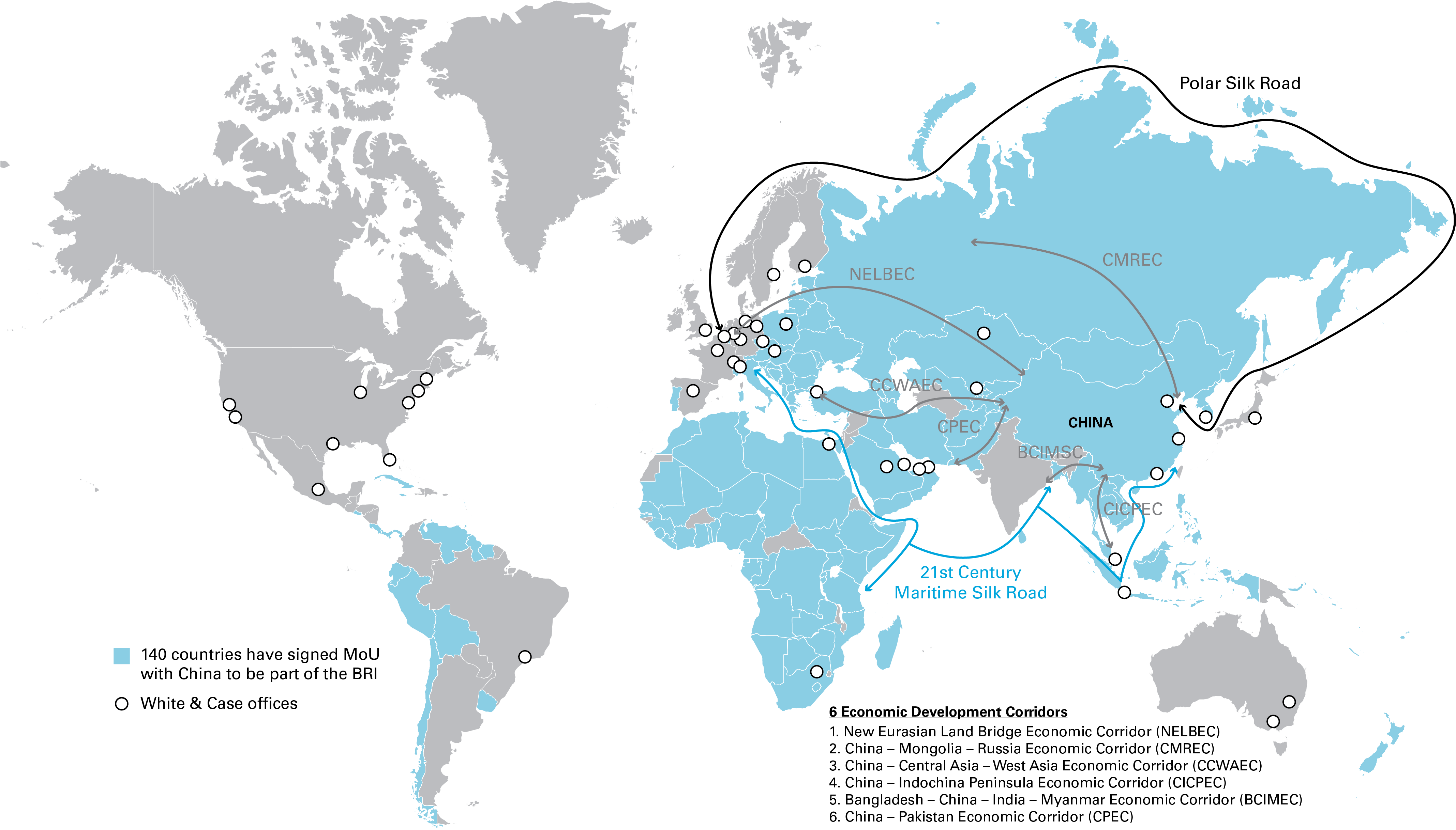 Belt and Road Initiative (BRI) Map