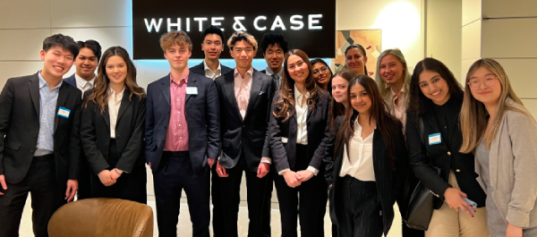 White & Case office with trainees