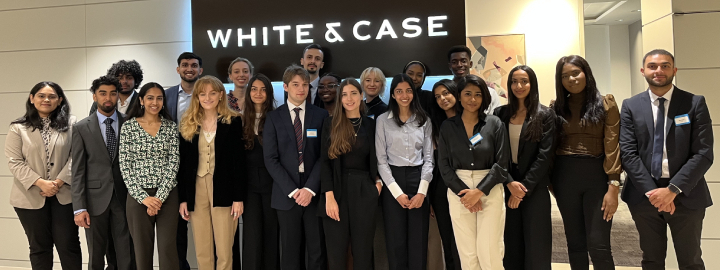 White & Case office with trainees
