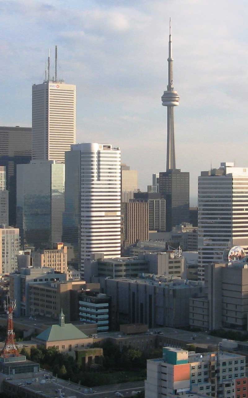 aerial view of Toronto, Canada