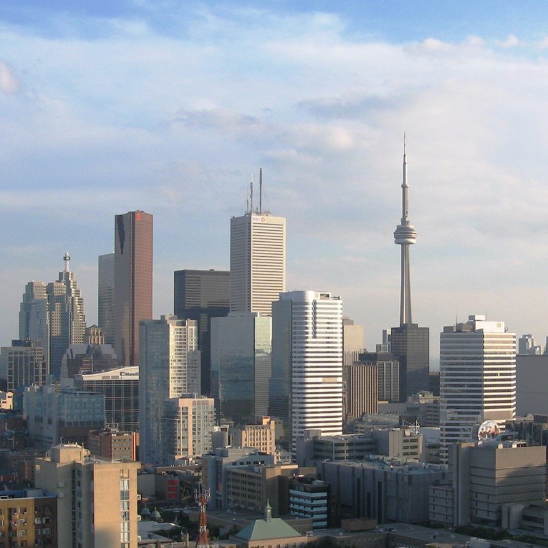 aerial view of Toronto, Canada