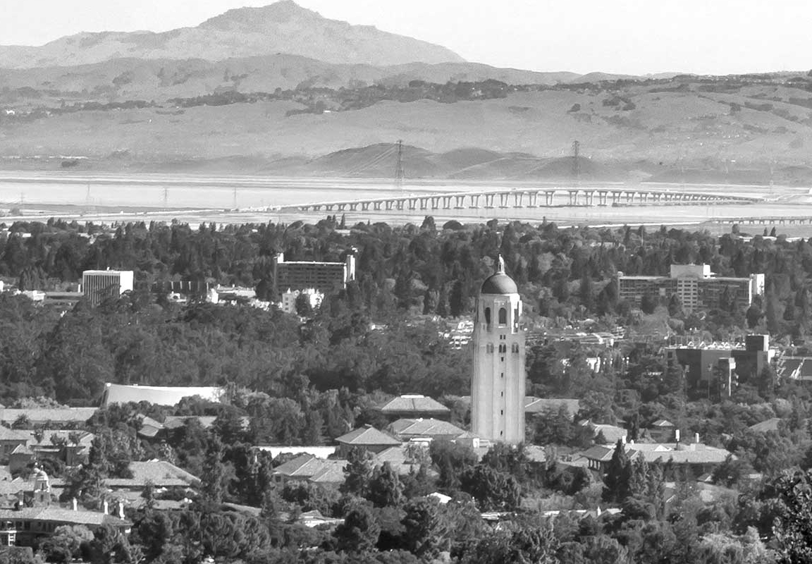 Black & white photo of Silicon Valley
