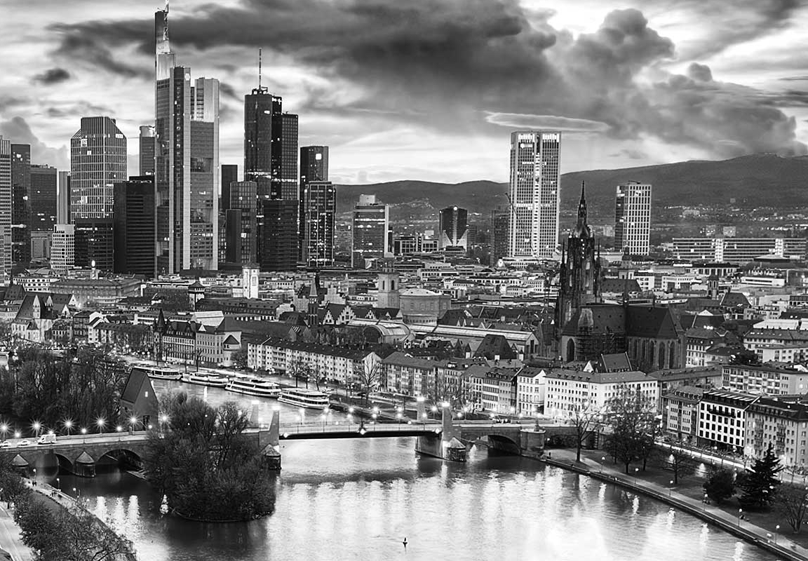 Black & white photo of Frankfurt