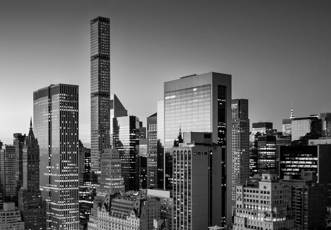 Black & White photo of New York city