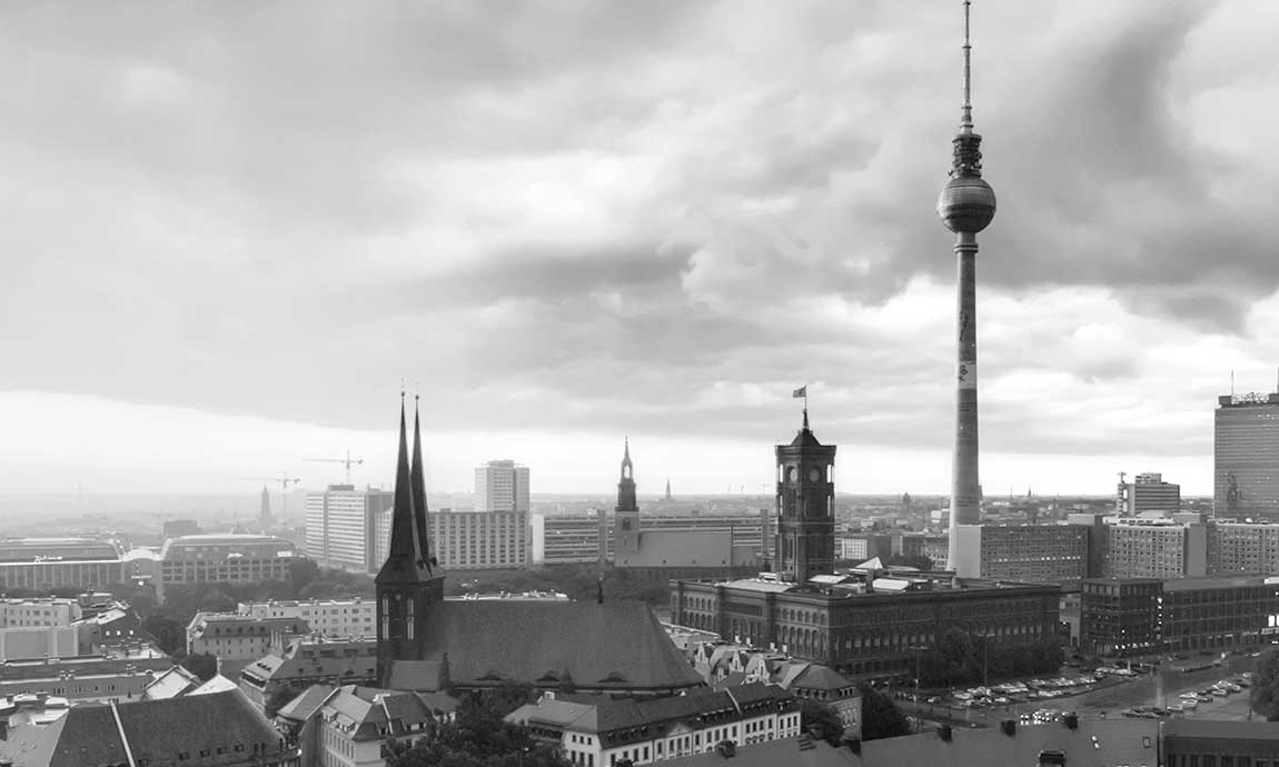 Black & white photo of Berlin