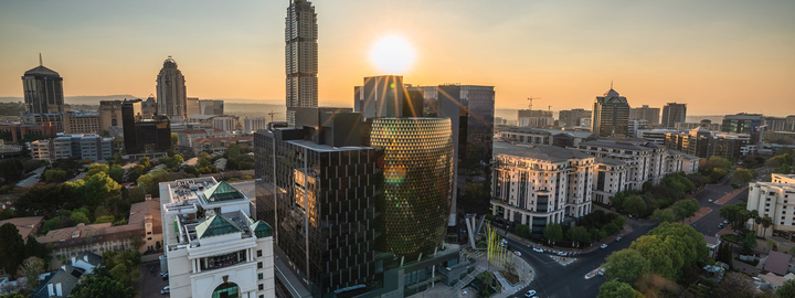 Sandton City, South Africa, home to most of the major financial, consulting and banking firms in South Africa