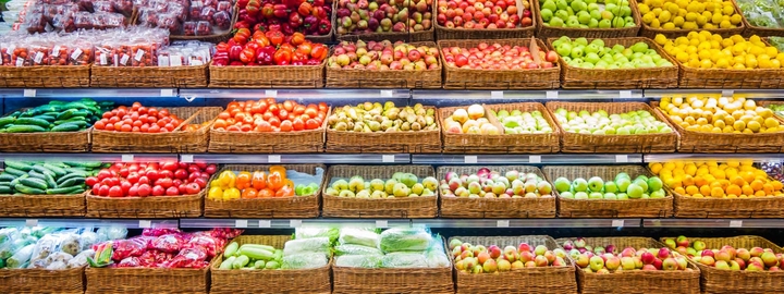 Store fruit shelf