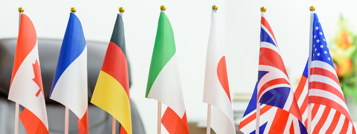 G7 flags