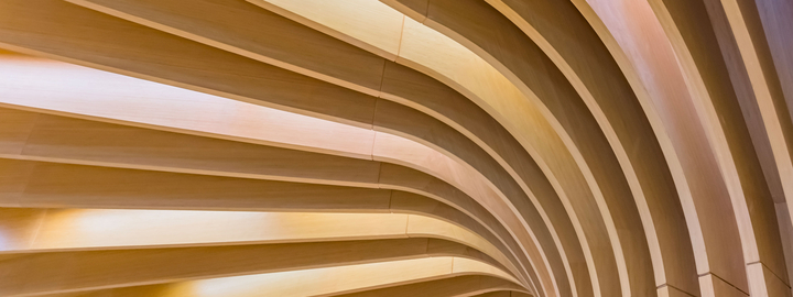 Wooden decorative ceiling