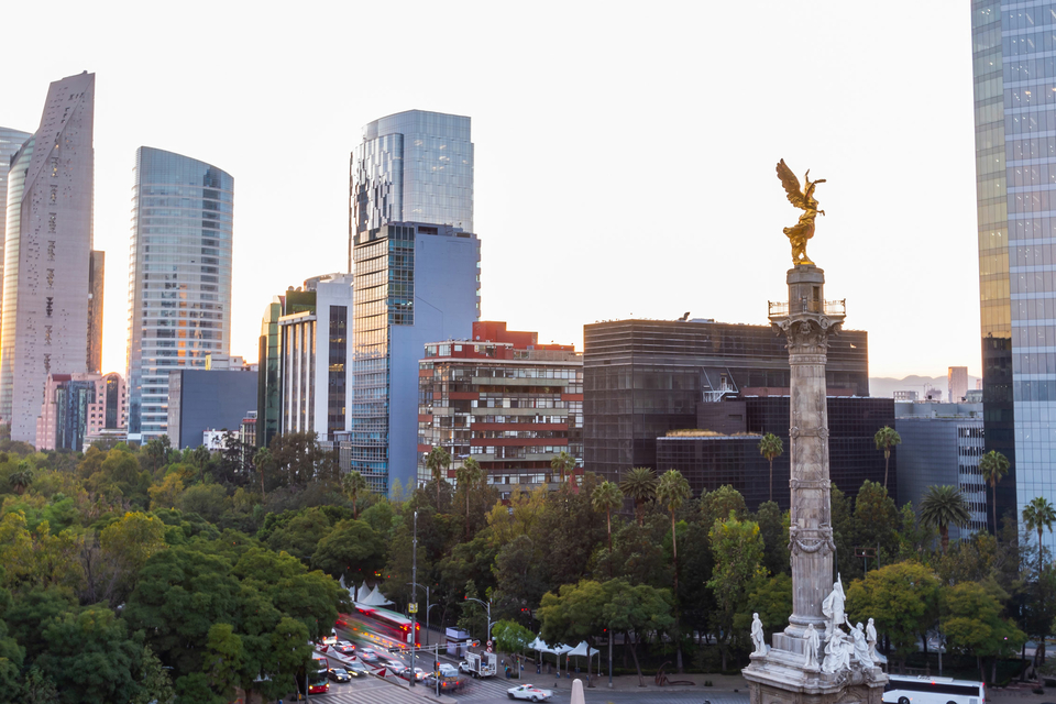 Downtown Mexico City view