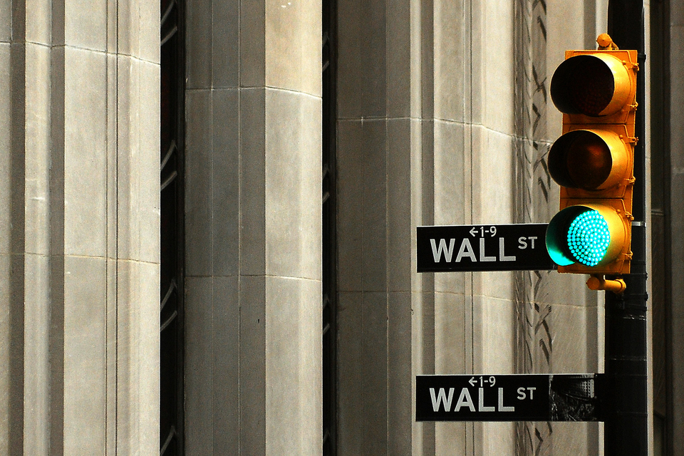 Green light of Wall Street