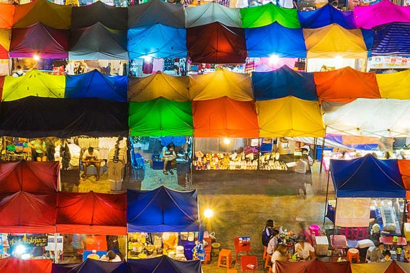 Colorful night market