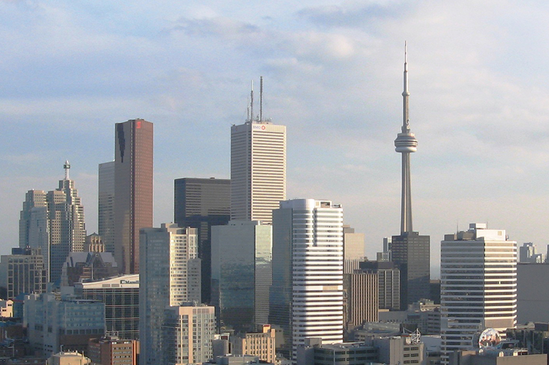 aerial view of Toronto, Canada