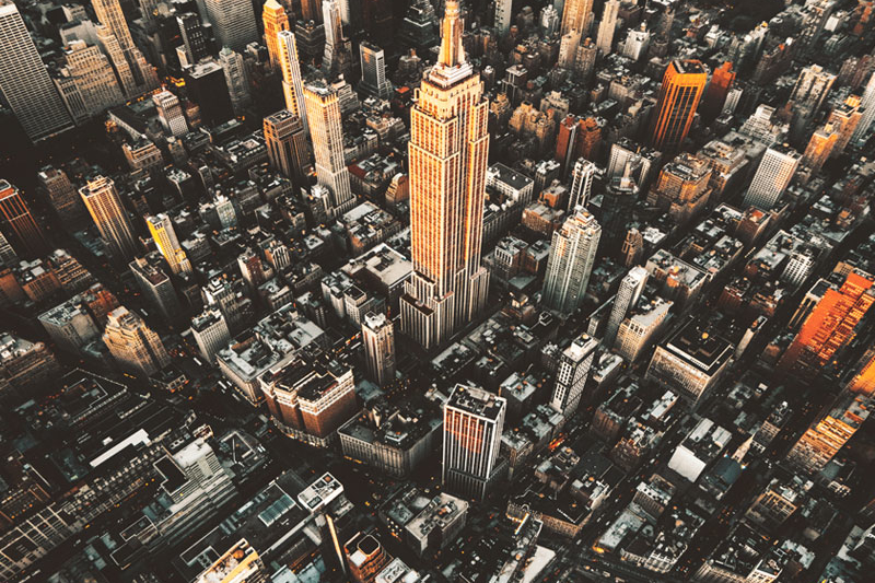aerial photography of Empire State Building in New York