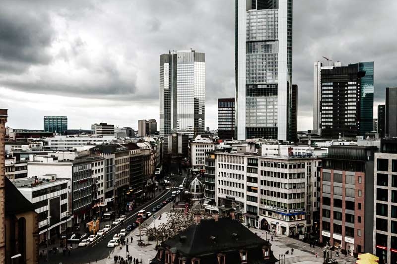 Frankfurt city downtown