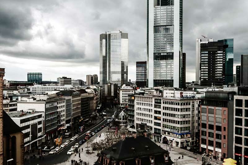 Frankfurt city downtown