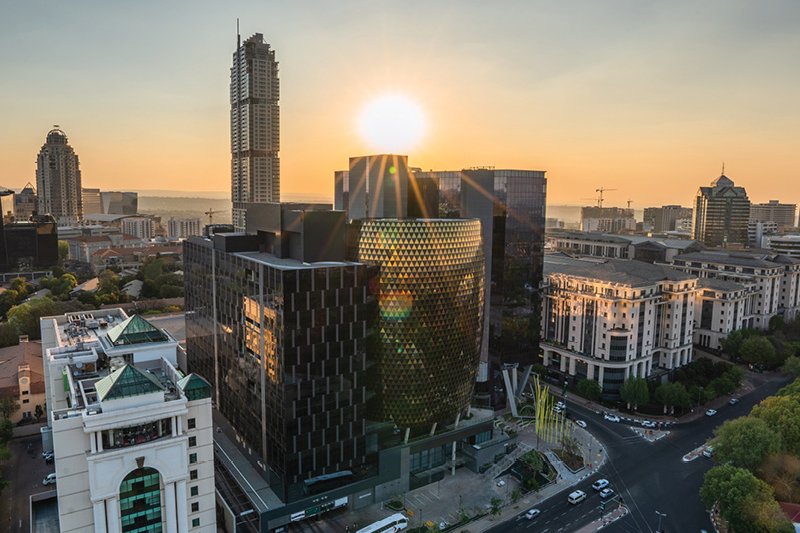 Sandton City, South Africa, home to most of the major financial, consulting and banking firms in South Africa