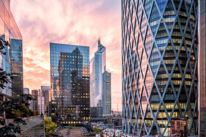 Sunrise in the Quartier de la Défense