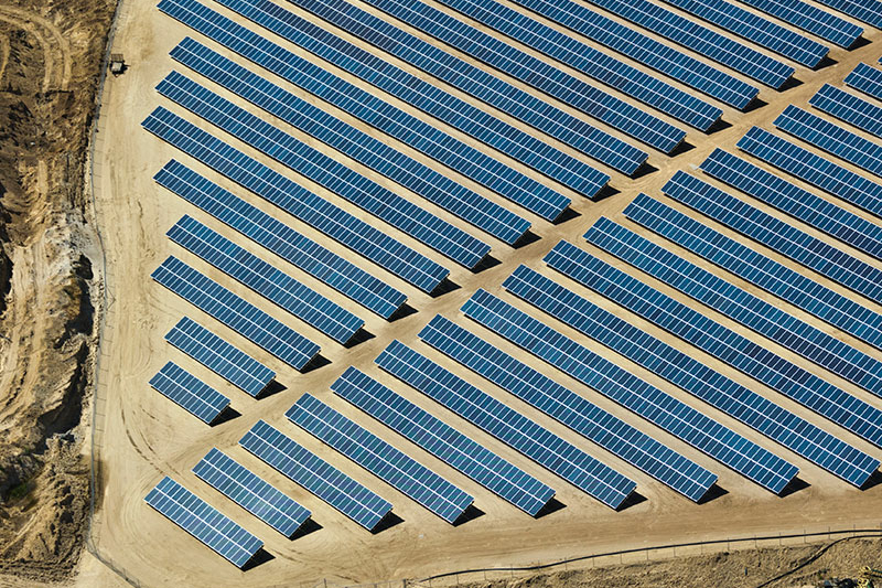 solar panel farm