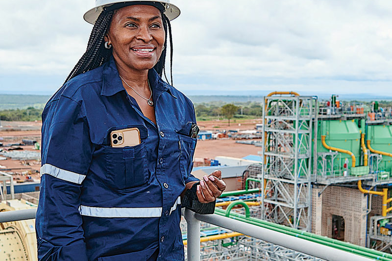 woman mining worker