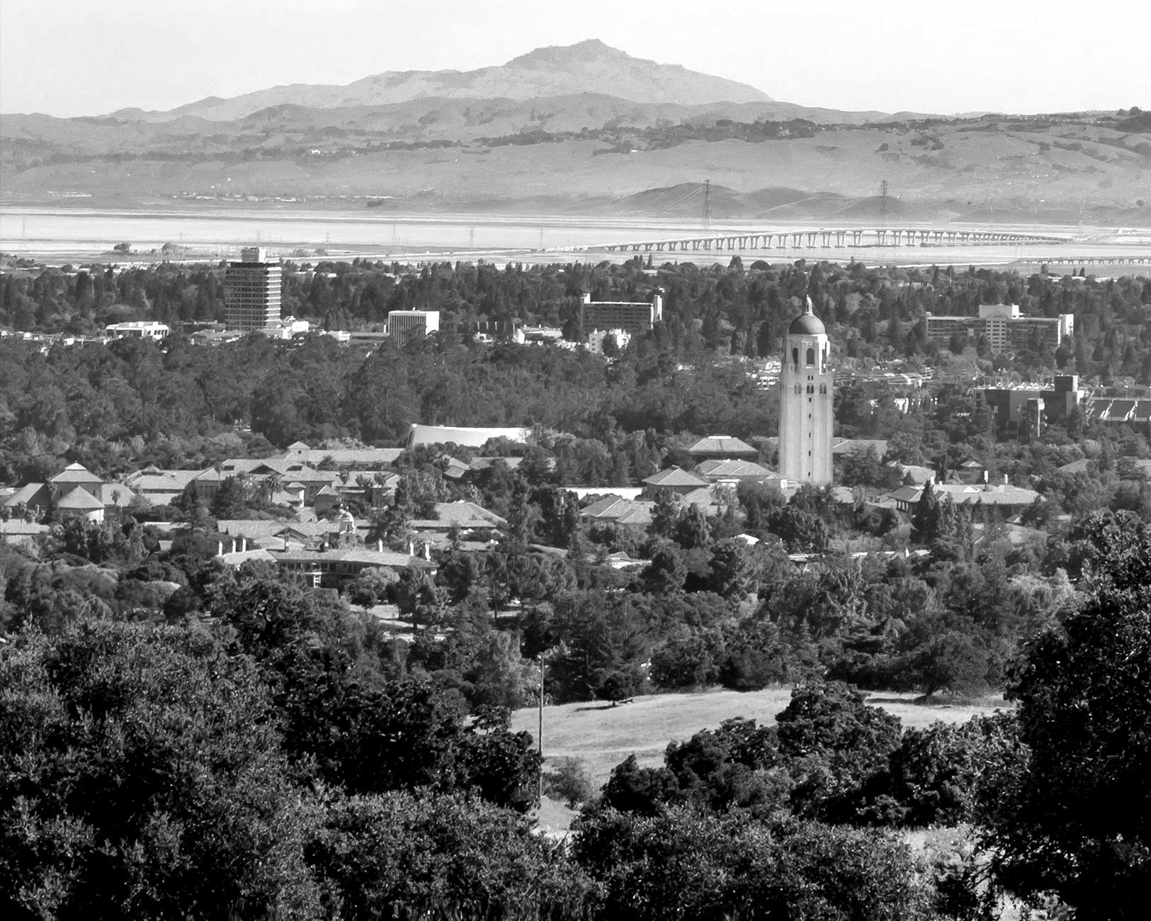 Black & white photo of Silicon Valley