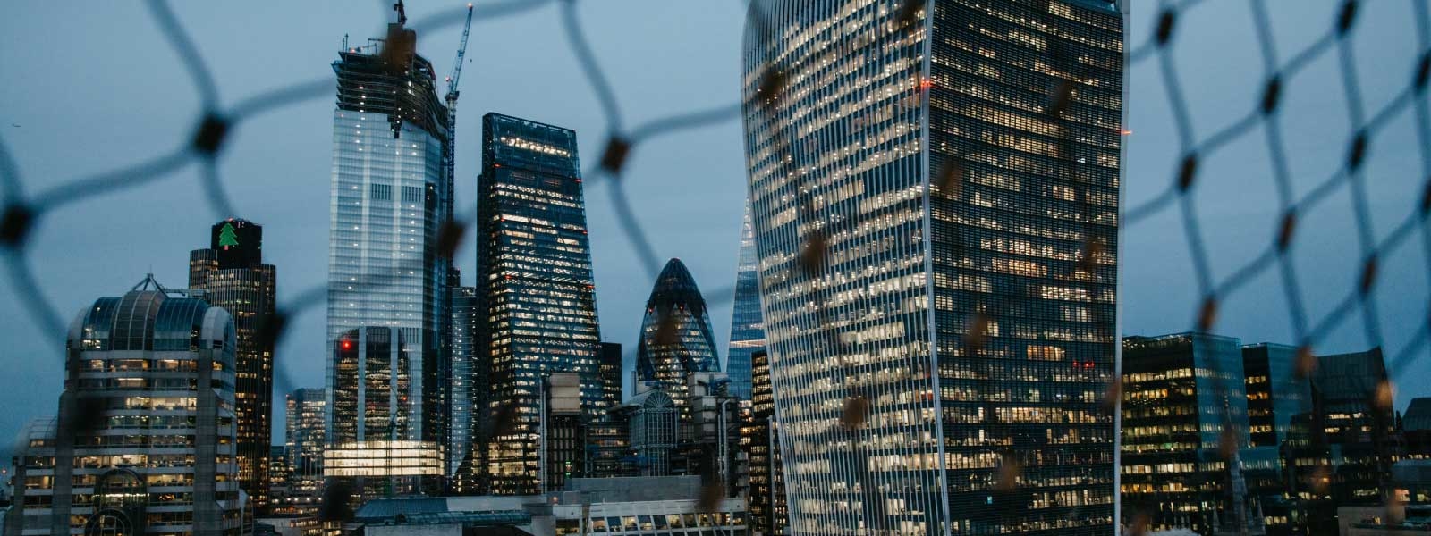 city lights fence