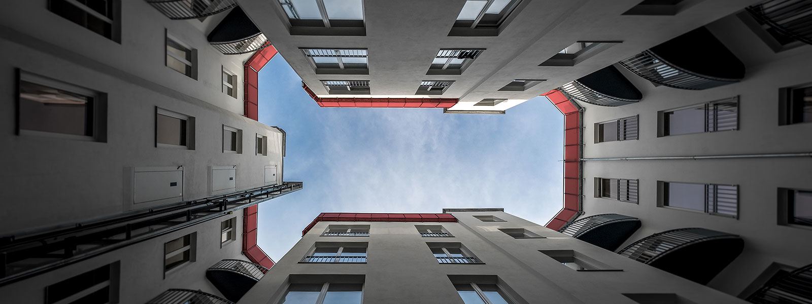 upward view of the building