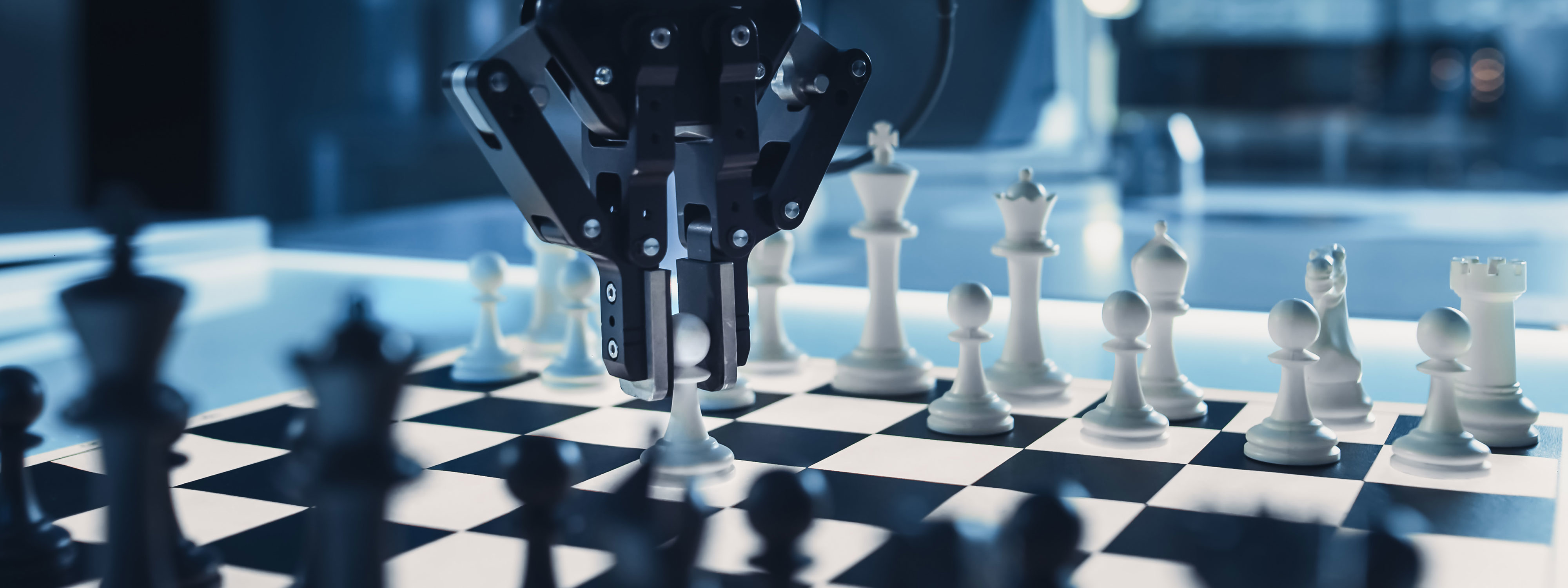 AI Robot playing chess