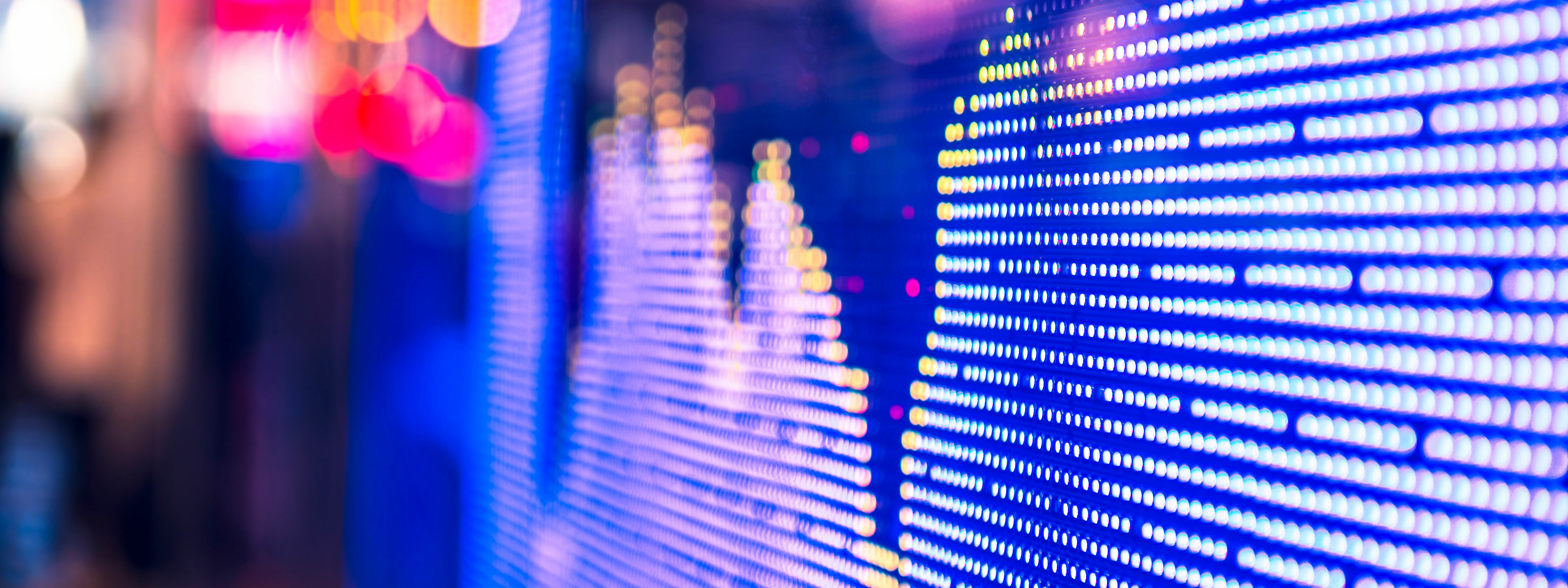 Close up shot of stock market sign