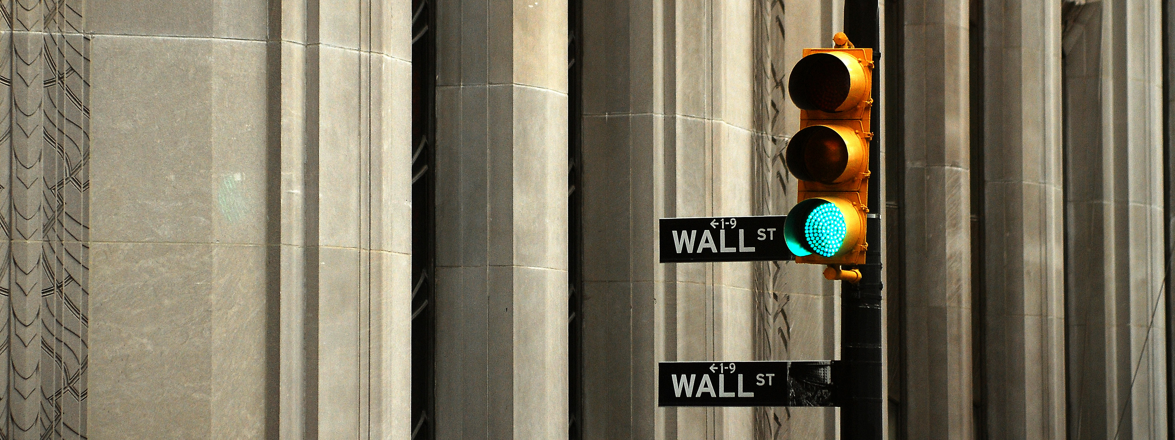 Green light of Wall Street